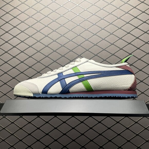 Onitsuka Tiger by Asics Shoes - Mexico 66 White Leather Suede Sneakers Onitsuka Tiger